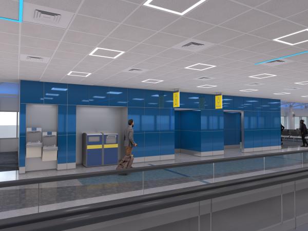 Rendering of Concourse E renovations 